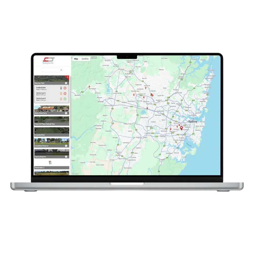 Illuminator Central dashboard shown on a Macbook