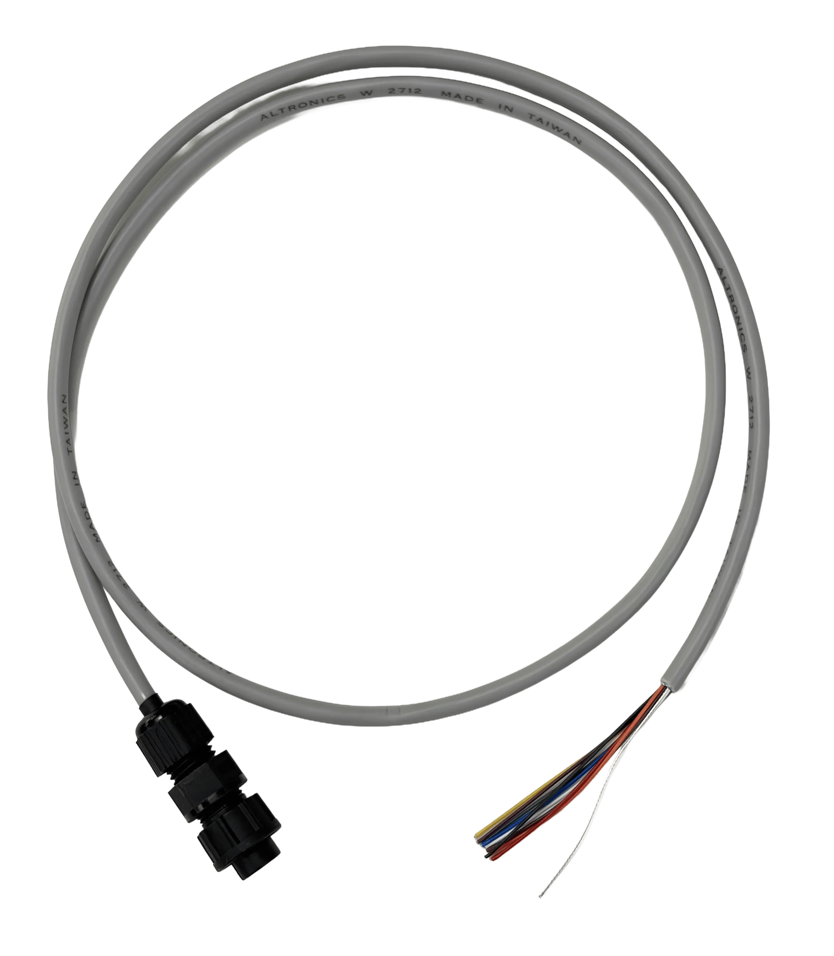 Halytech input cable with waterproof cable gland and flying leads